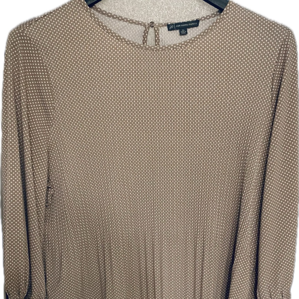 Adrianna Papell Polka Dot Blouse